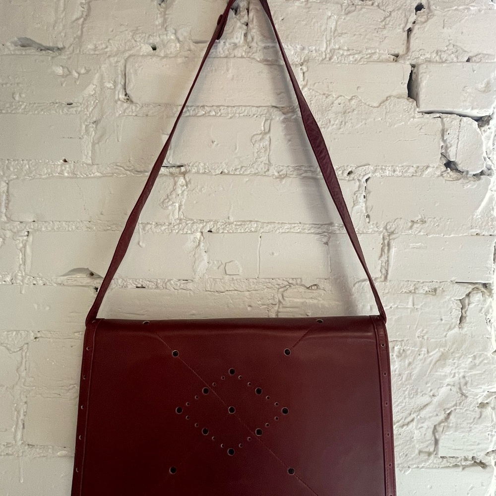 1990s Gianni Versace Leather Shoulder Bag